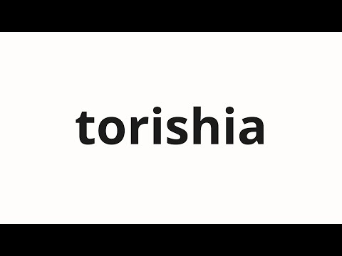 How to pronounce torishia | トリシア (Tricia in Japanese)