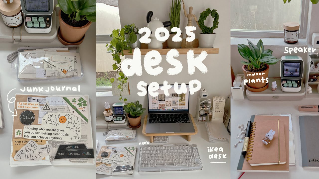 2025 desk setup for productivity🌱