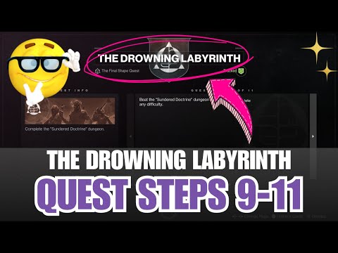 THE DROWNING LABYRINTH quest steps 9-11 | How to get Finality's Auger Catalyst [Destiny 2]