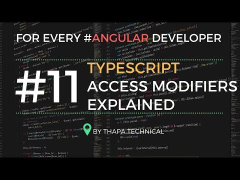 Typescript Tutorial for Beginners in Hindi 11 Access Modifiers in TypeScript in Hindi