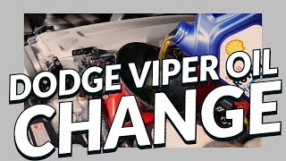 Dodge Viper Oil Change