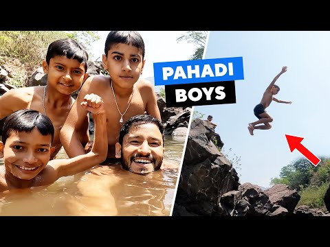 Swimming with PAHADI BOYS