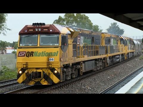 QR National "5000 class" & "6000 class" locomotives - Australian Coal Trains and Railroads