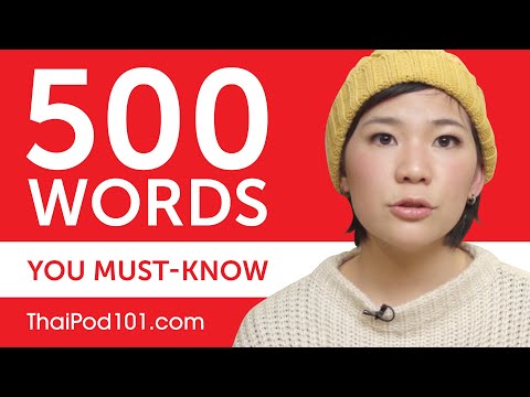 500 Words Every Thai Beginner Must Know