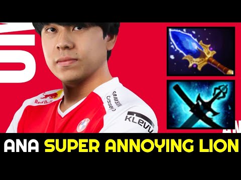 T1.ANA Super Annoying Lion with Fast Scepter Build 7.32b Dota 2