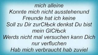 Laura - Du Bist Allein Lyrics