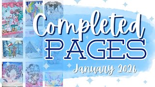 Sharing All Of My Finished Coloring Pages For January 2026
