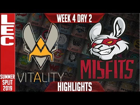 VIT vs MSF Highlights | LEC Summer 2019 Week 4 Day 2 | Vitality vs Misfits Gaming