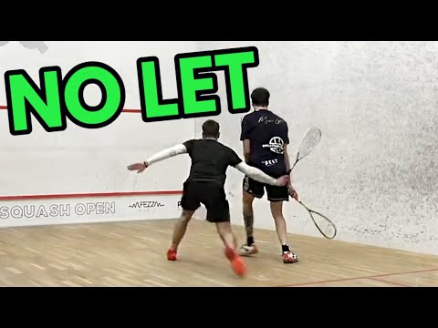 SQUASH. Was this a "winning shot" and NO LET?