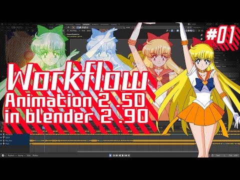 Workflow Animation 2.5D in blender 2.90 #01