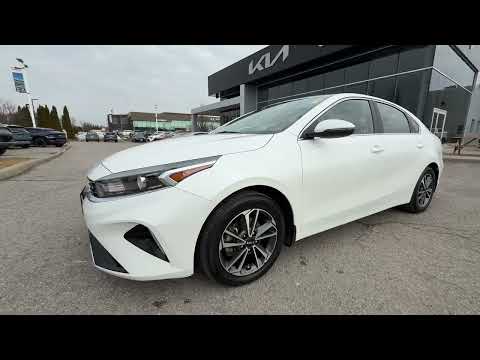 2024 Kia Forte EX IVT in White for sale at Clarington Kia in Bowmanville, ON