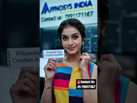 Wikipedia🌐 Page Creation Service | How to Create Wikipedia Page | Affnosys India #wikipedia #shorts