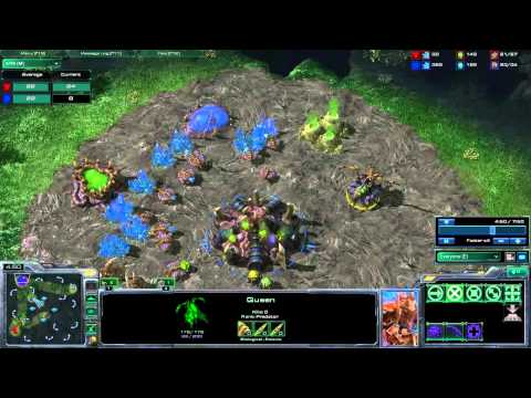 SC2 - Baneling Rush (Perfect detonation on SCVs)