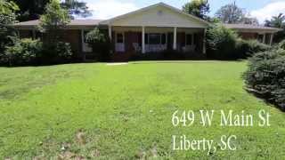 preview picture of video '649 W Main St Liberty, SC'
