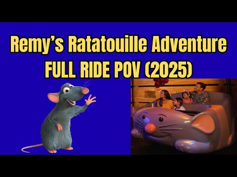 Remy’s Ratatouille Adventure FULL Ride POV | EPCOT Walt Disney World (4K) #disneyworld