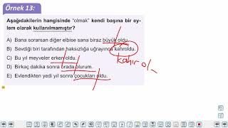 Eğitim Vadisi TYT Türkçe 19.Föy Fiiller 2 Konu Anlatım Videoları