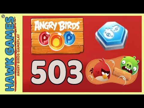 Angry Birds Stella POP Bubble Shooter Level 503 - Walkthrough, No Boosters