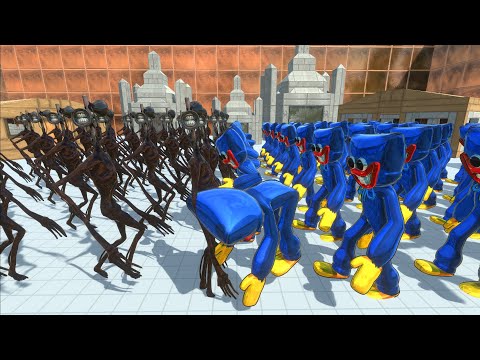 HUGGY WUGGY VS SIREN HEAD - Animal Revolt Battle Simulator