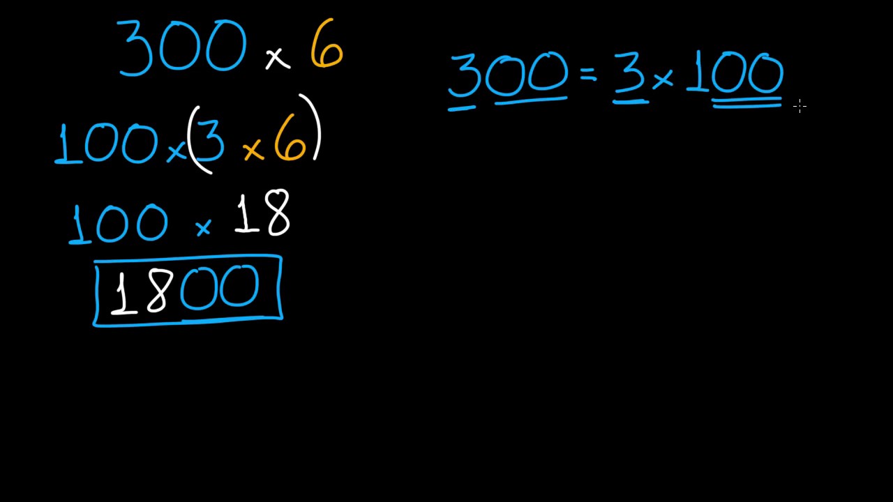 Multiplicar números de 1 dígito por múltiplos de 10, 100 y 1000 | Khan Academy en Español
