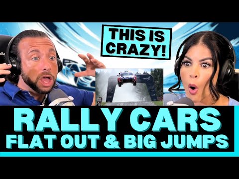 THE CARS ARE INSANE AND THE DRIVING IS TOO! WRC Rally  - FLAT OUT & BIG JUMPS first time reaction!