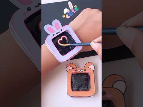 DIY watch with mini notebook ⌚📓#shorts #tonniartandcraft #diy #love #craft