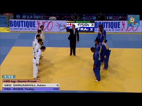 Georgia vs France -Team Semi-Final - JUDO European Championships - 2014 Montpellier