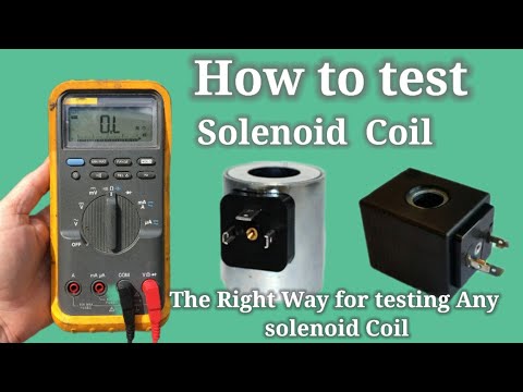 The right way for testing any solenoid coil !! How to test solenoid coils with a digital multimeter