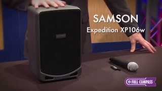 Video thumbnail for Samson Expedition XP106W Rechargeable Portable PA Overview | Full Compass by Full Compass