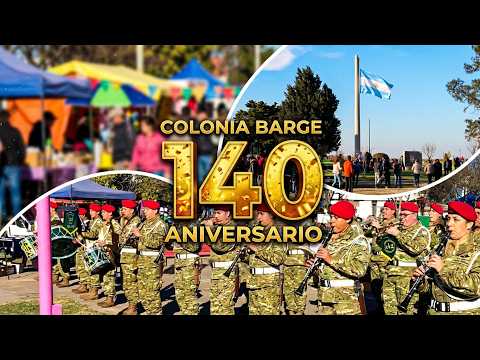 Colonia Barge celebra sus 140 años | Programa completo, precios del buffet, Banda Militar
