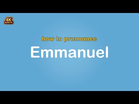 how to pronounce Emmanuel 【Name】