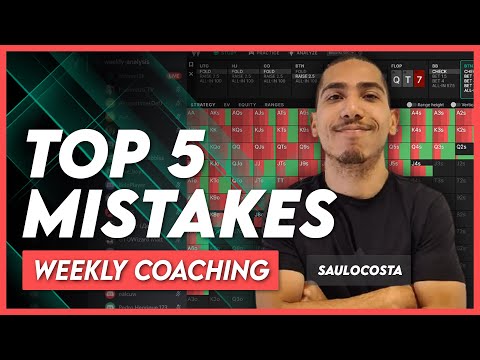 5 Biggest Leaks People are Making Compared to GTO | Weekly Coaching by SauloCosta