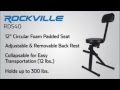 Rockville - RDS40 - 12" Portable Performers Chair w/ Foam Padded Seat & Removable Back Rest Rockville - RDS40 - 12" Portable Performers Chair w/ Foam Padded Seat & Removable Back Rest