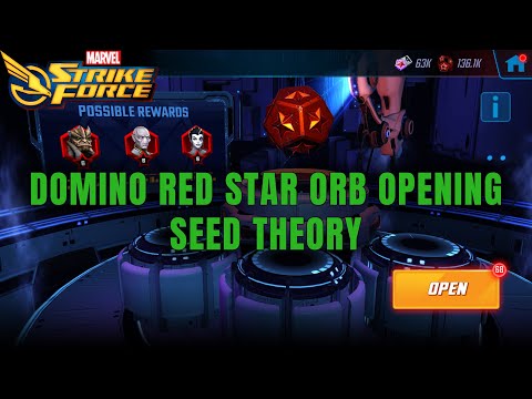 Domino Red Star Orb Opening - Seed Theory | Marvel Strike Force - MSF