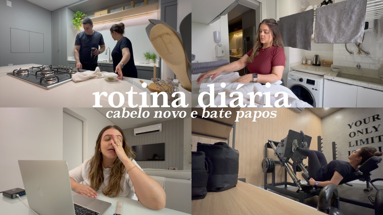 nova rotina acordando 6h, cortei o cabelo, cuidando do lar e papo sobre trabalho como influenciadora
