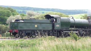preview picture of video 'Steam Train along the West Somerset Railway Line, from Minehead'