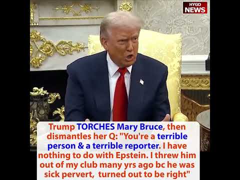 Trump TORCHES Mary Bruce, dismantles her question: You're a terrible person; Saudi's $1T investment