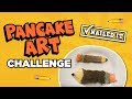 Pancake Art Challenge makes him grumpy // Back to School edition