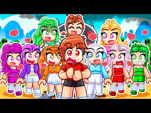 Surviving Roblox Dead Rails With 10 CRAZY FAN GIRLS...