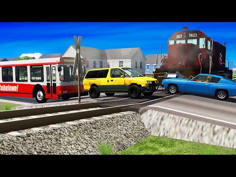 Train Accidents #14 - BeamNG Drive | CrashTherapy