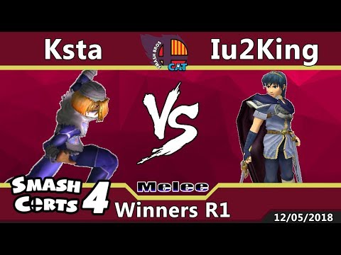 SmashCorts #4 - SSBM Singles - Ksta (Sheik) vs Iu2King (Marth) - Winners R1