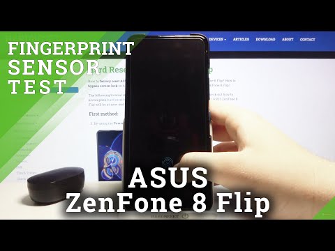 Test of Fingerprint Sensor in ASUS ZenFone 8 Flip – Verify Sensitivity of Fingerprint Sensor