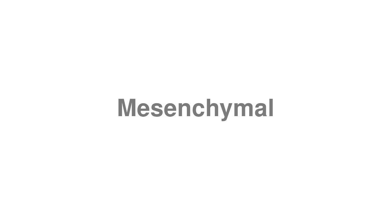 How to Pronounce Mesenchymal