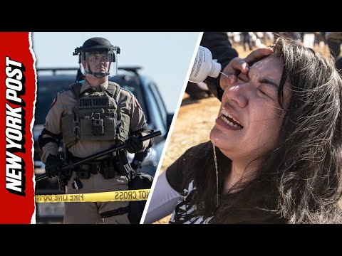 Texas Police Deploy PEPPER BALLS, TEAR GAS During Protest Over Detained 5-Year-Old