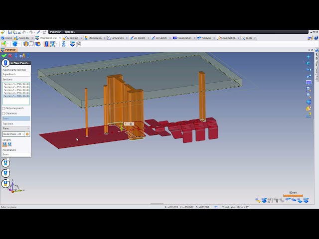 TopSolid'Progress 7: In Place Punch