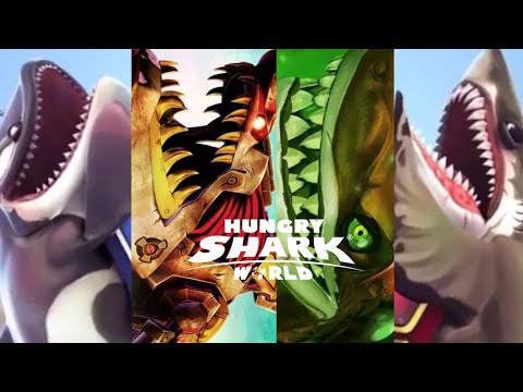 ALL !! SHARKS ALL MOVIES COMPILATION - Hungry Shark World 10th