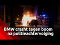 BMW crasht tegen boom in Tilburg