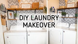 DIY LAUNDRY MAKEOVER | BOHO #homedecor #laundrymotivation #bohostyle