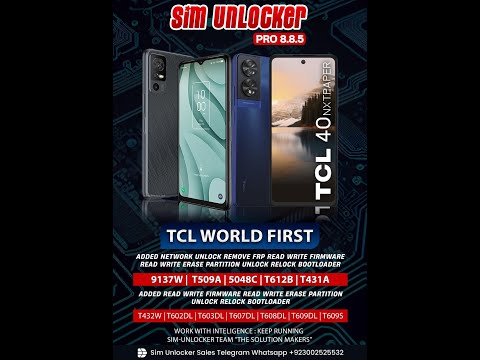| Sim-Unlocker Pro | TCL 9137W TAB8 Latest Sec Unlock Sucess | Guide