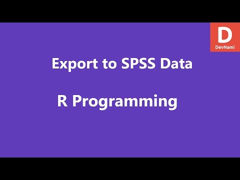 R Programming Export Dataframe to SPSS Data file