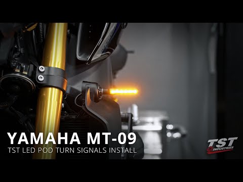 How to install TST LED Pod Turn Signals on a 2021+ Yamaha MT-09 by TST Industries